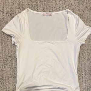 Sincerly Jules White Square Neck Top